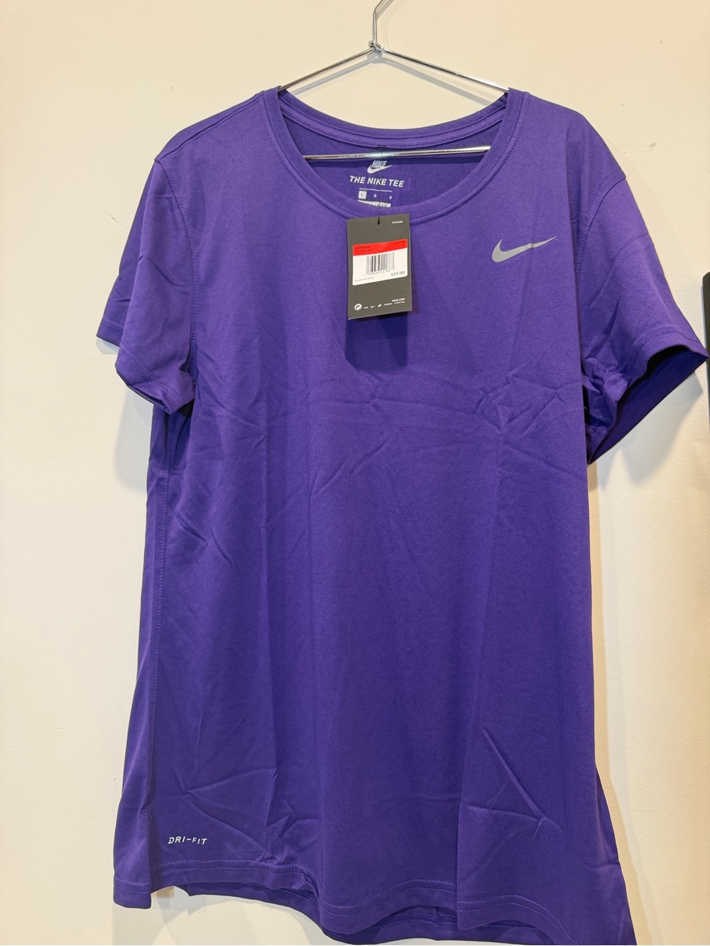 Nike Purple Short Sleeve Performance Tee